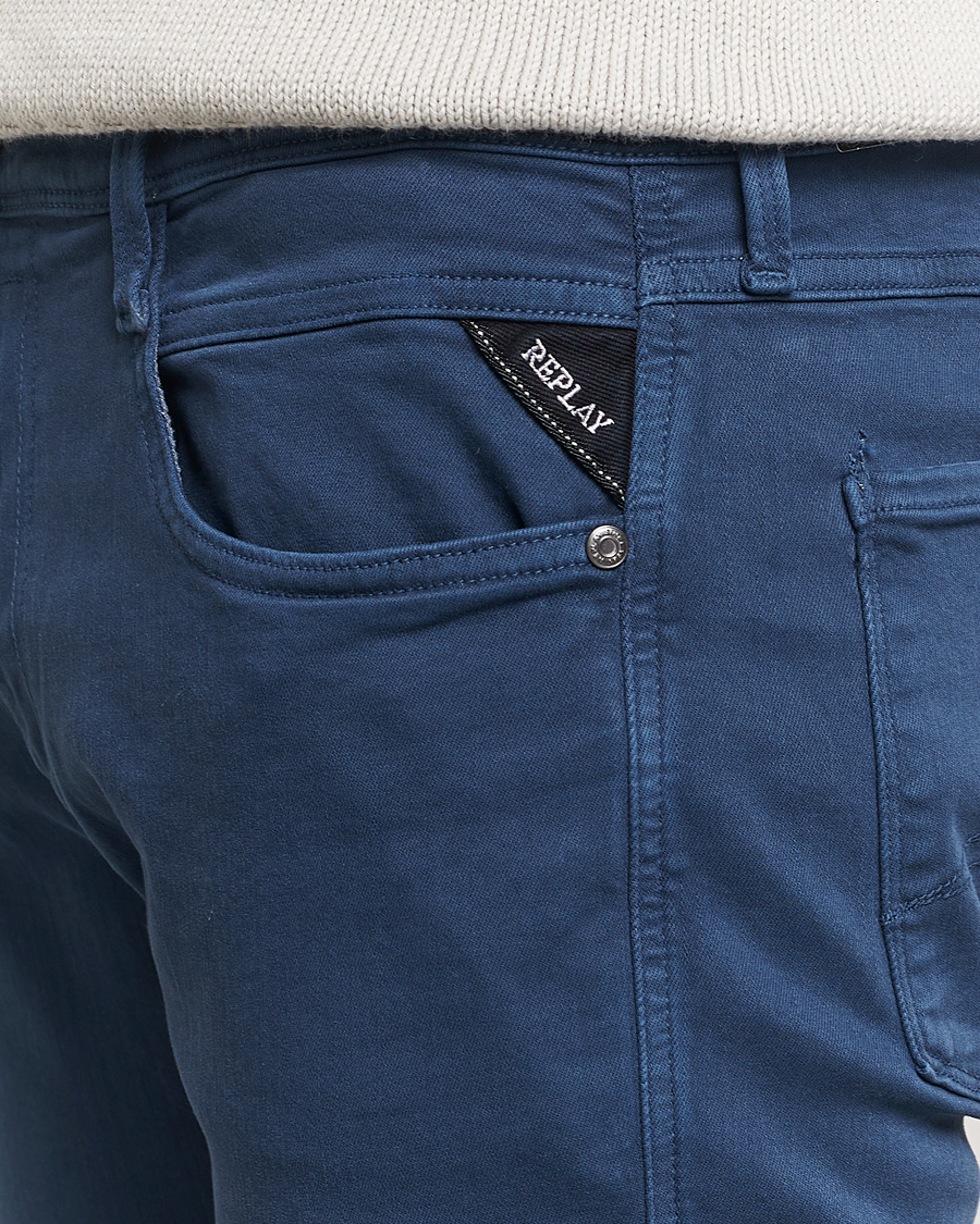 Herre | Bukser | Replay | Anbass Hyperflex X.Lite 5-Pocket Pants Faded Blue