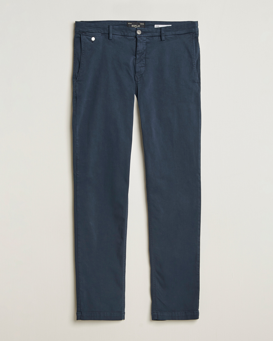 Herre | Bukser | Replay | Benni Hyperflex X-Lite Chinos Navy