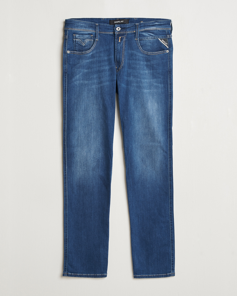 Herre | Jeans | Replay | Anbass Powerstretch Jeans Medium Blue