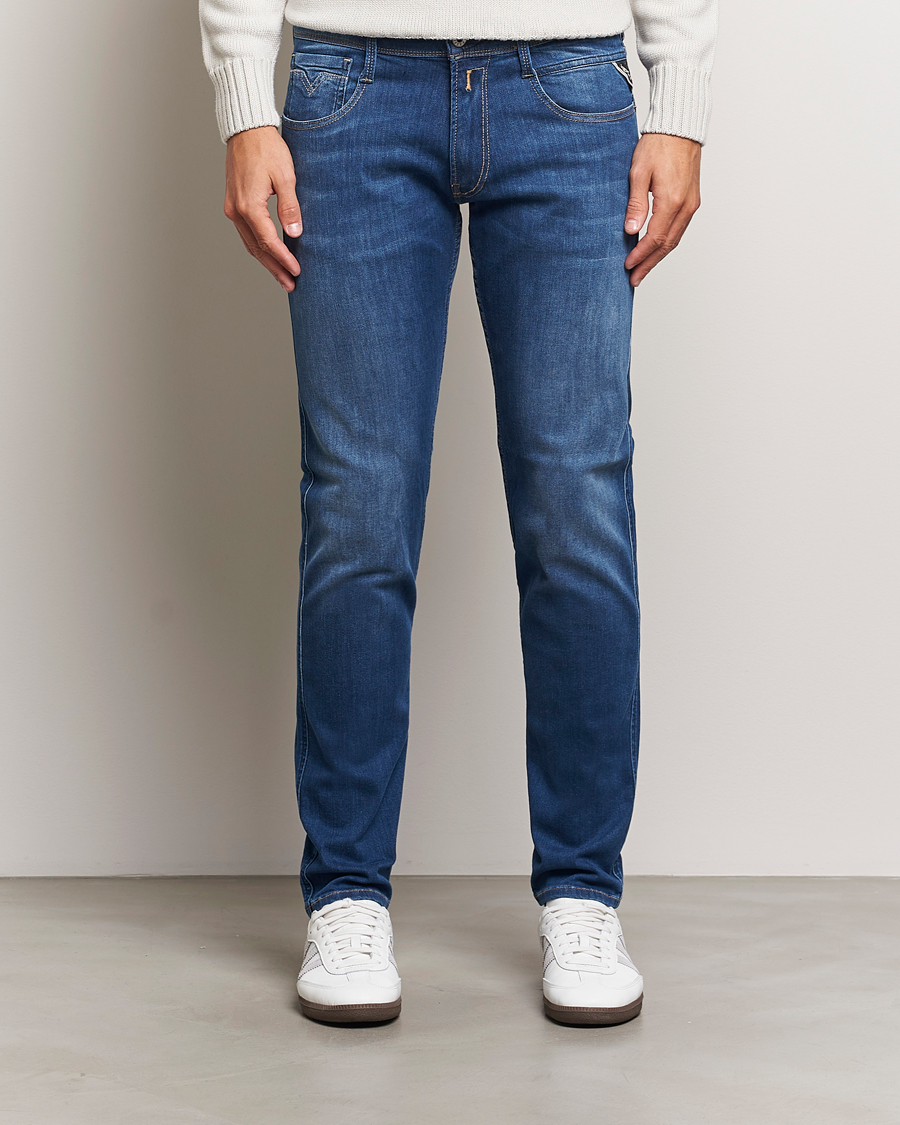 Herre | Jeans | Replay | Anbass Powerstretch Jeans Medium Blue