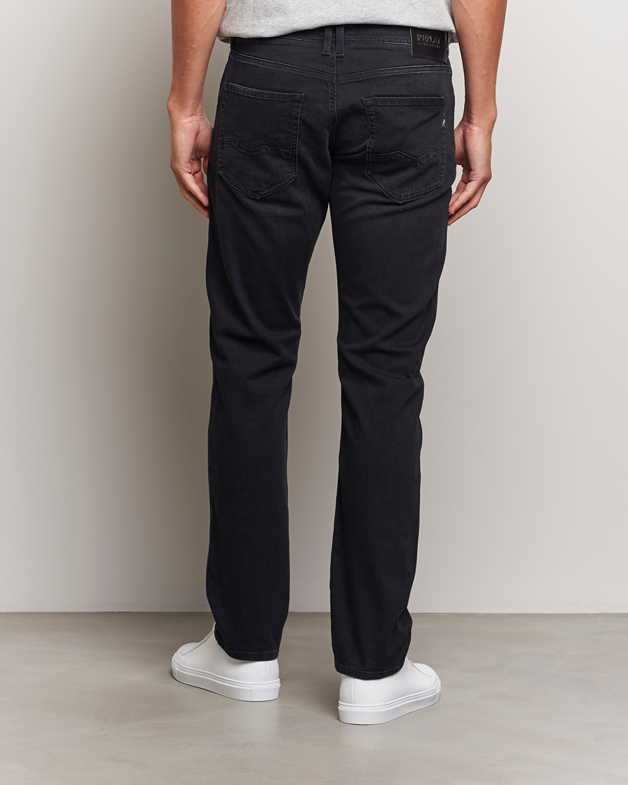 Herre | Jeans | Replay | Rocco Tapered Stretch Jeans Washed Black