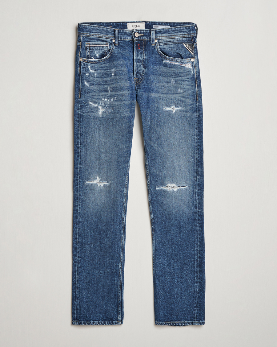 Herre | Jeans | Replay | Grover Original Jeans Medium Blue