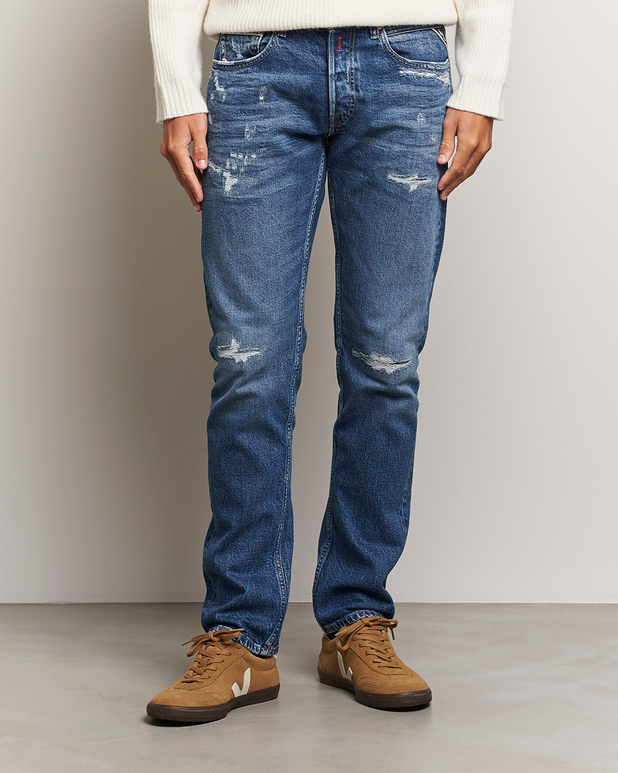 Herre | Jeans | Replay | Grover Original Jeans Medium Blue