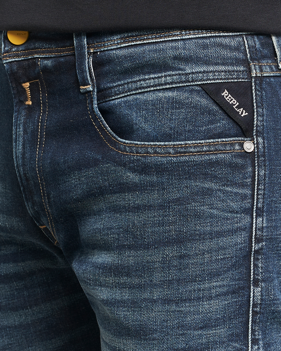 Herre | Jeans | Replay | Anbass Stretch Jeans Dark Blue