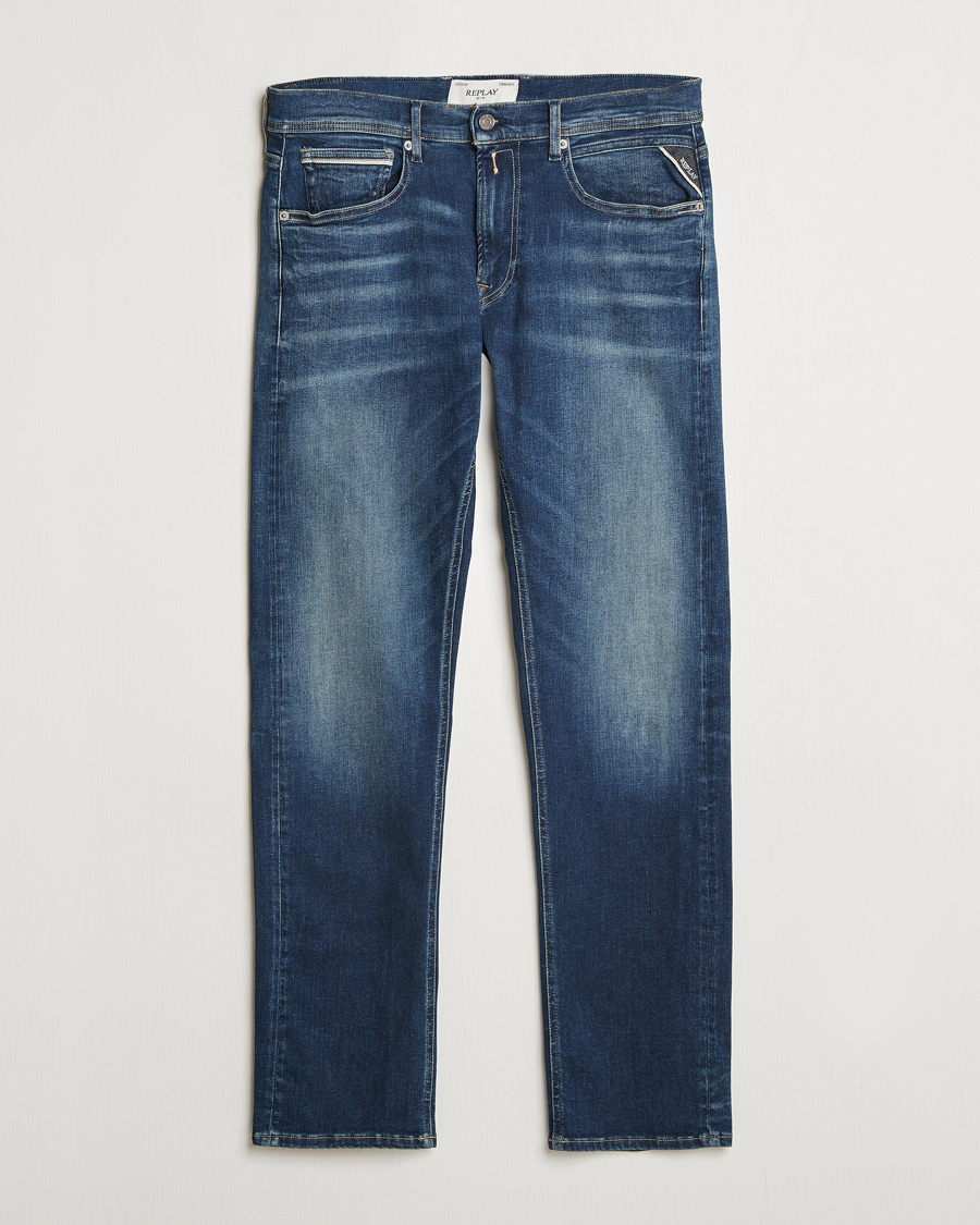 Herre | Jeans | Replay | Grover Hyperflex Dust Jeans Dark Blue