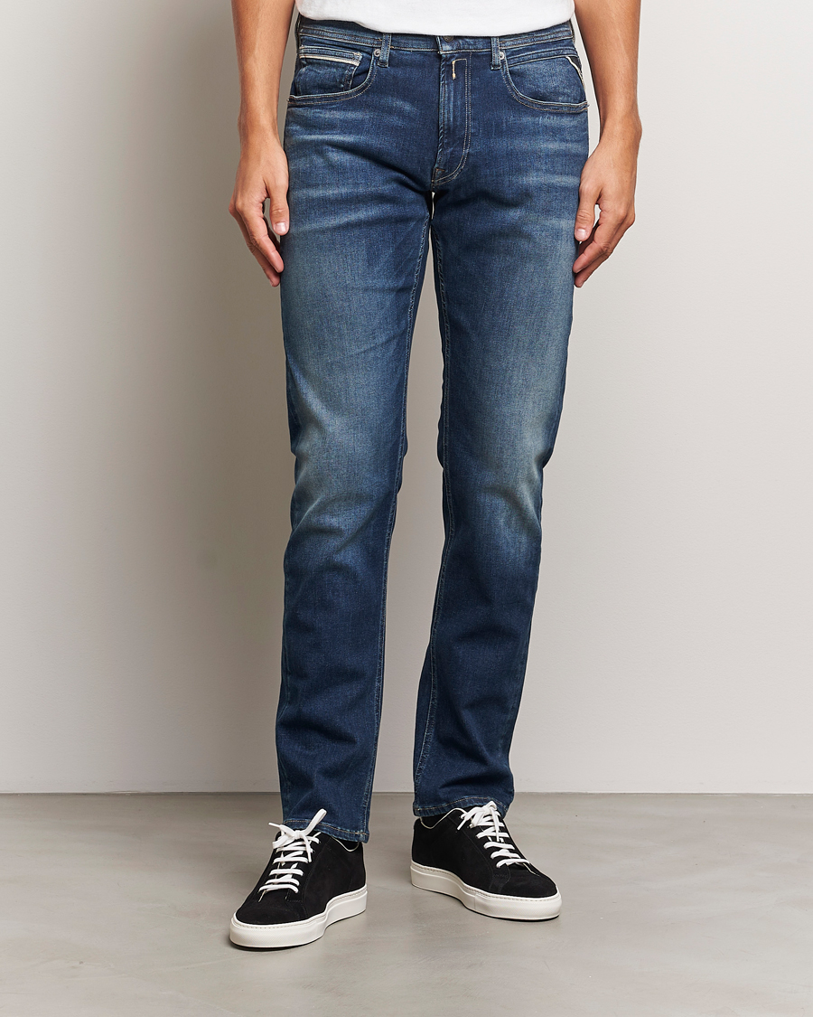 Herre | Jeans | Replay | Grover Hyperflex Dust Jeans Dark Blue
