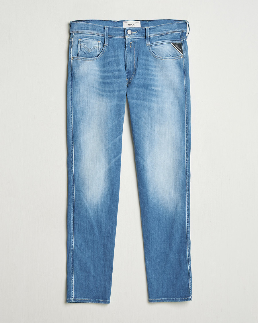 Herre | Jeans | Replay | Anbass Hyperflex Eco Plus Jeans Light Blue
