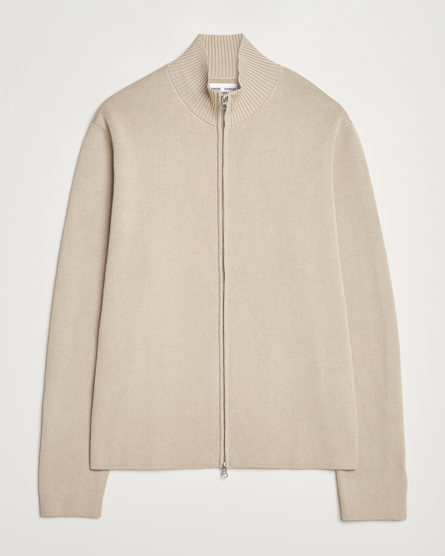 Herre | Trøjer | Samsøe Samsøe | Niklas Full Zip Abbey Stone