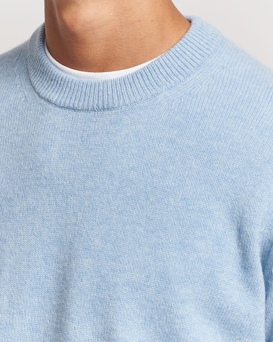 Herre | Trøjer | Samsøe Samsøe | Isak Knitted Crew Neck Subdued Blue