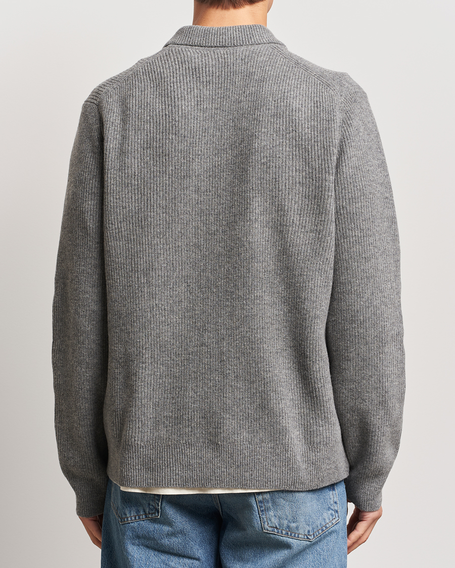 Herre | Trøjer | Samsøe Samsøe | Saisaks Half Zip Polo Dark Grey Melange