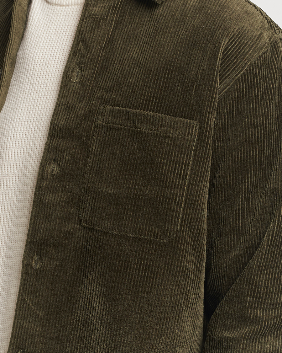 Herre | Skjorter | Samsøe Samsøe | Damon Corduroy Overshirt Forest Night