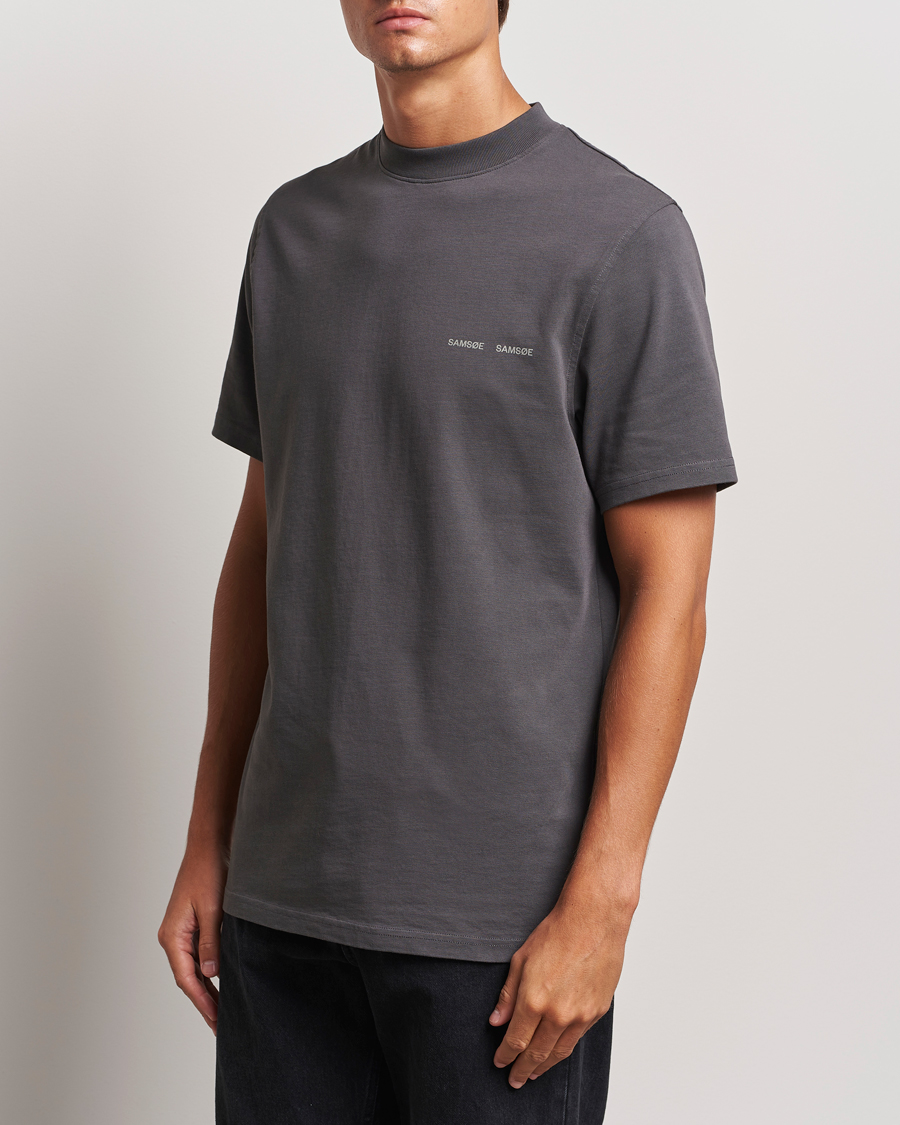 Herre | T-Shirts | Samsøe Samsøe | Norsbro Organic Cotton T-Shirt Volcanic Ash