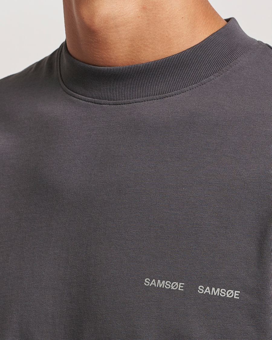 Herre | T-Shirts | Samsøe Samsøe | Norsbro Organic Cotton T-Shirt Volcanic Ash