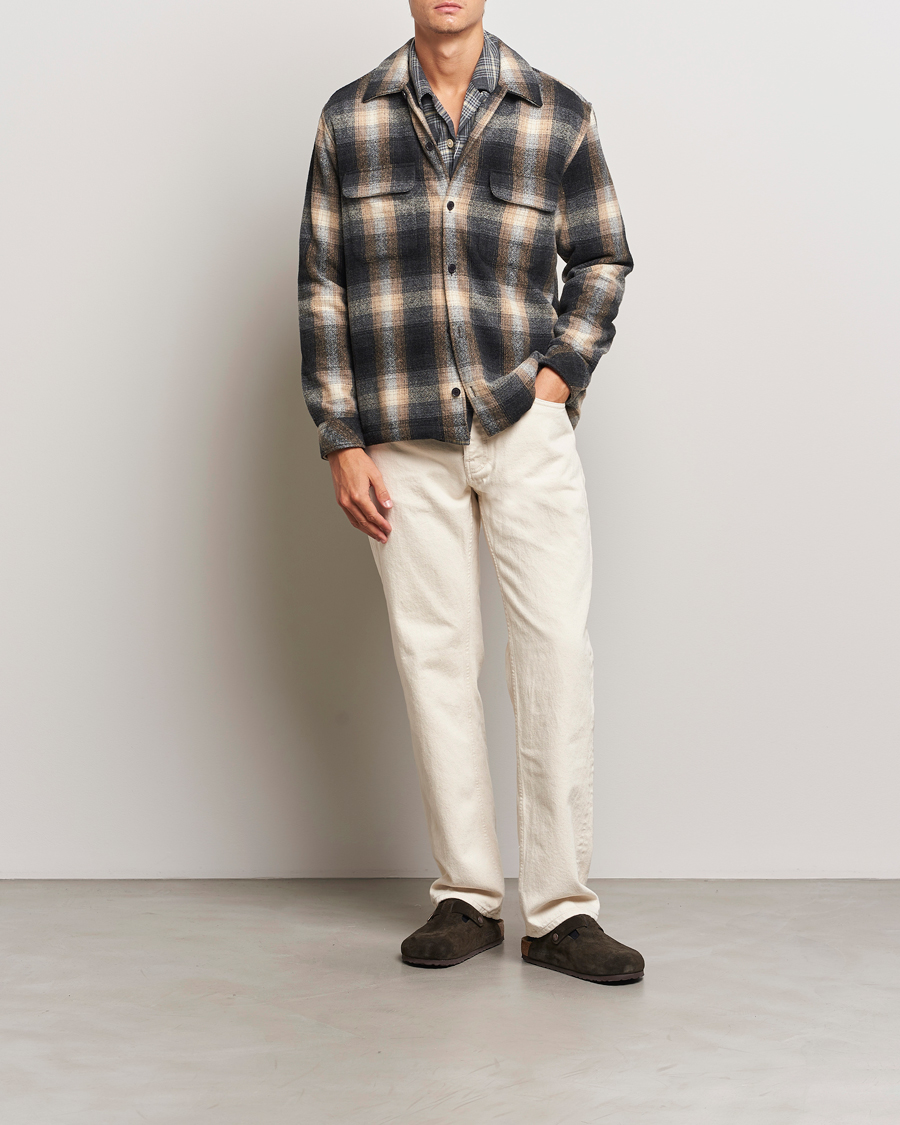 Herre | Skjorter | Samsøe Samsøe | Castor Checked Overshirt Petrified Brown