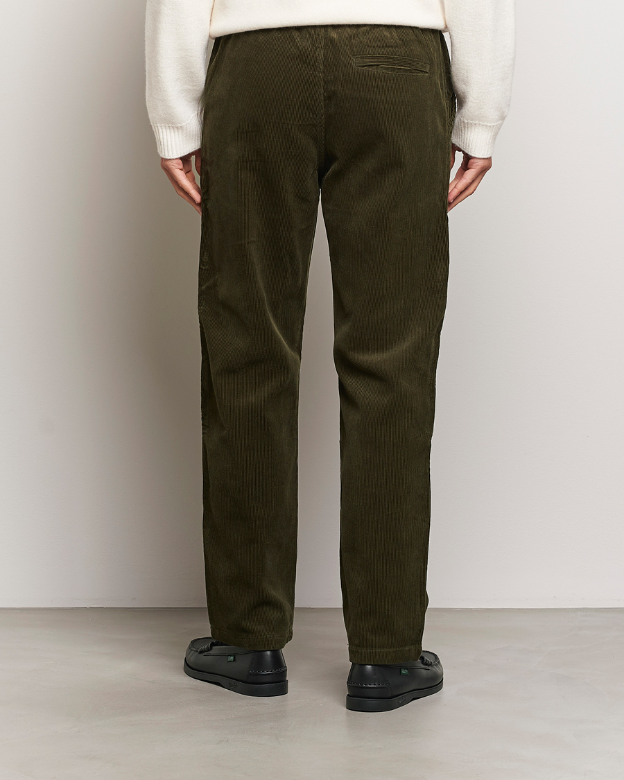 Herre | Bukser | Samsøe Samsøe | Jabari Corduroy Drawstring Trousers Forest Night