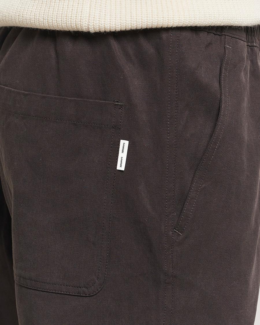 Herre | Bukser | Samsøe Samsøe | Jabari Drawstring Trousers Chocolate Brown