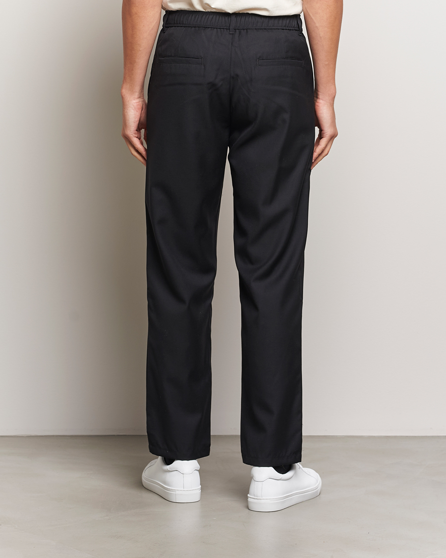 Herre | Bukser | Samsøe Samsøe | Bertil Pleated Drawstring Trousers Black