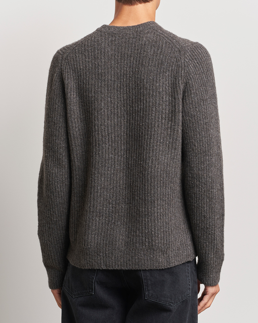 Herre | Trøjer | Samsøe Samsøe | Koji Rib Knitted V-Neck Volcanic Ash