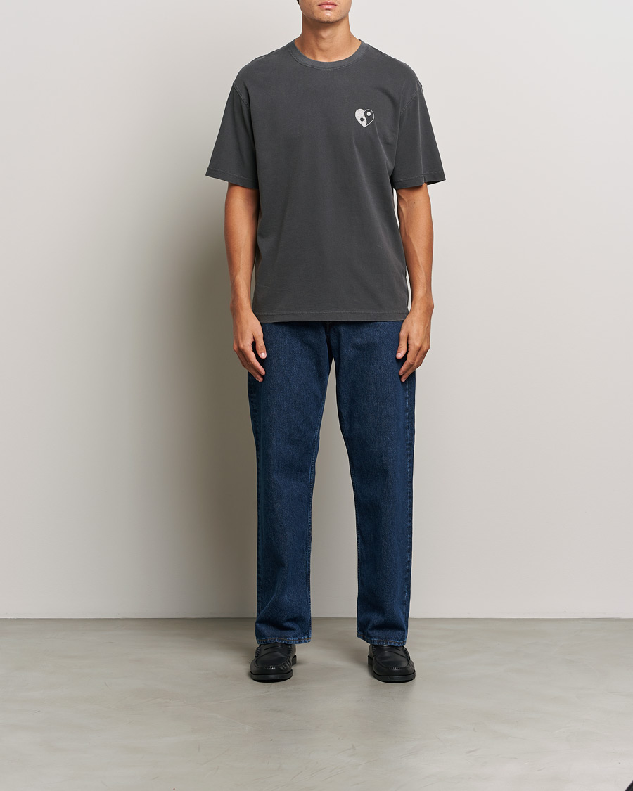 Herre | T-Shirts | Samsøe Samsøe | Poetry Printed T-Shirt Black Balance