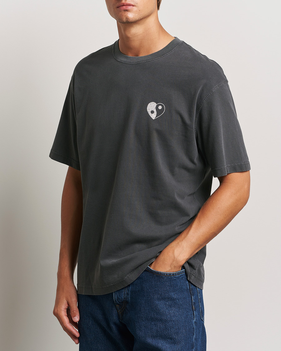 Herre | T-Shirts | Samsøe Samsøe | Poetry Printed T-Shirt Black Balance