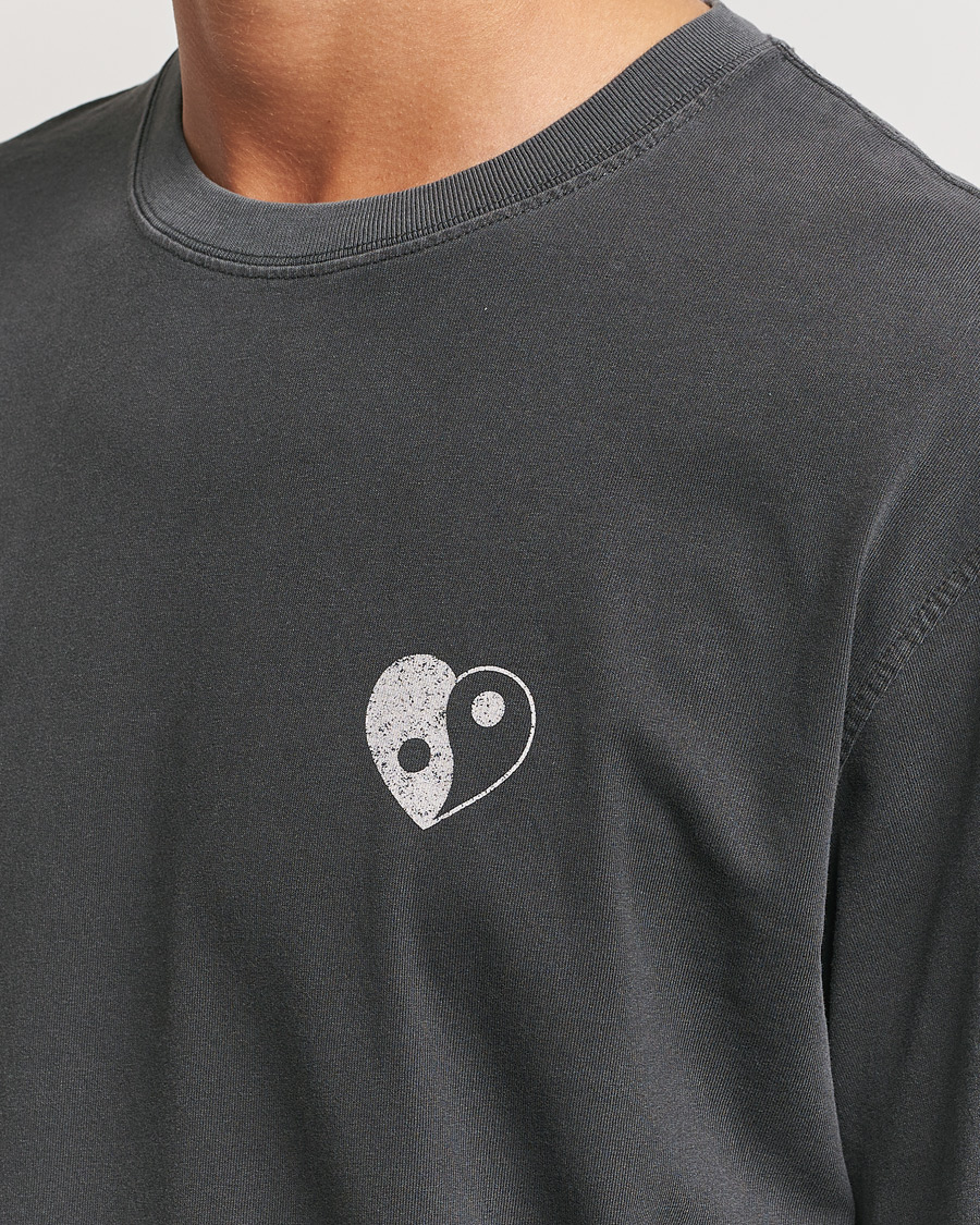 Herre | T-Shirts | Samsøe Samsøe | Poetry Printed T-Shirt Black Balance