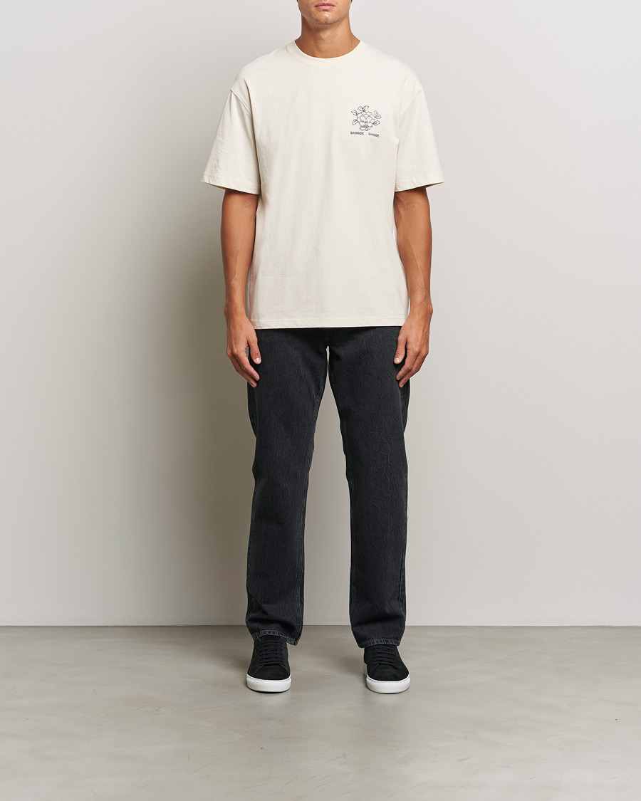 Herre | T-Shirts | Samsøe Samsøe | Poetry Printed T-Shirt Neutral Lotus