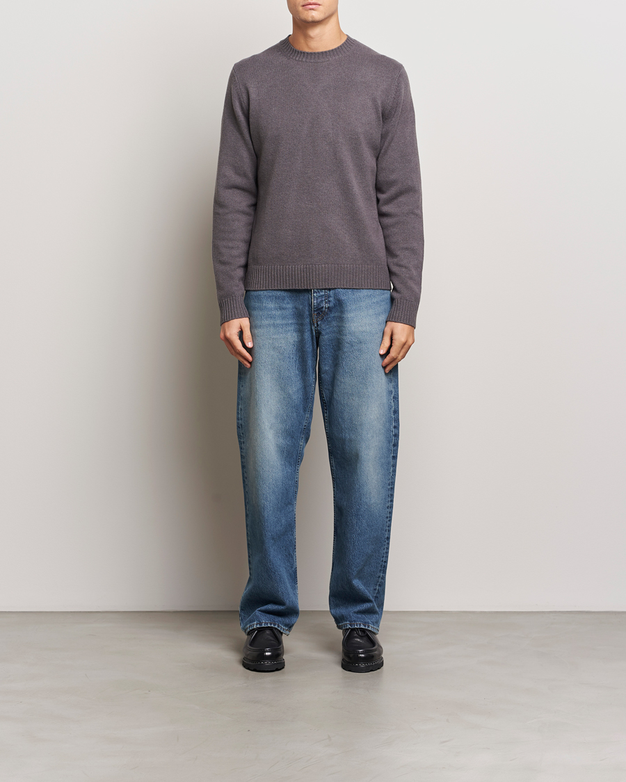 Herre | Trøjer | Samsøe Samsøe | Sylli Wool Crew Neck Volcanic Ash