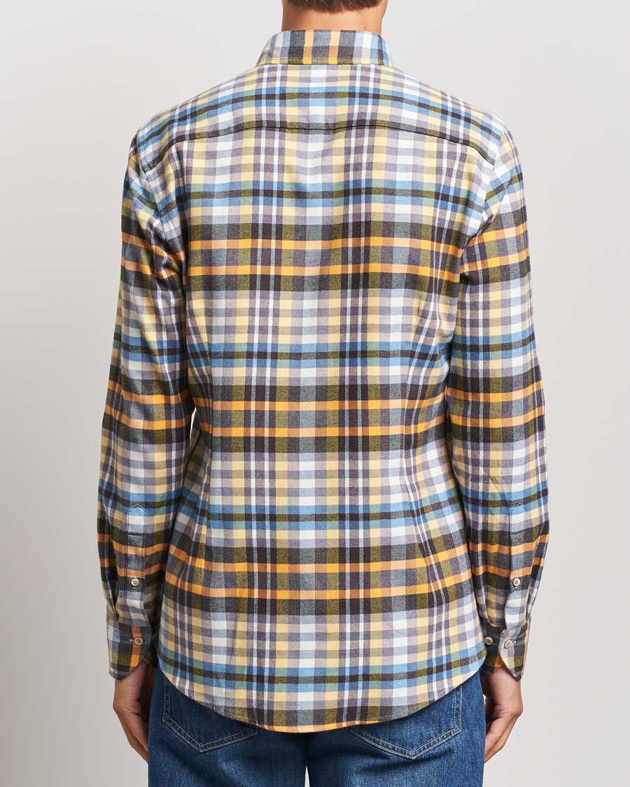 Herre | Skjorter | Stenströms | Slimline Flannel Checked Shirt Multi