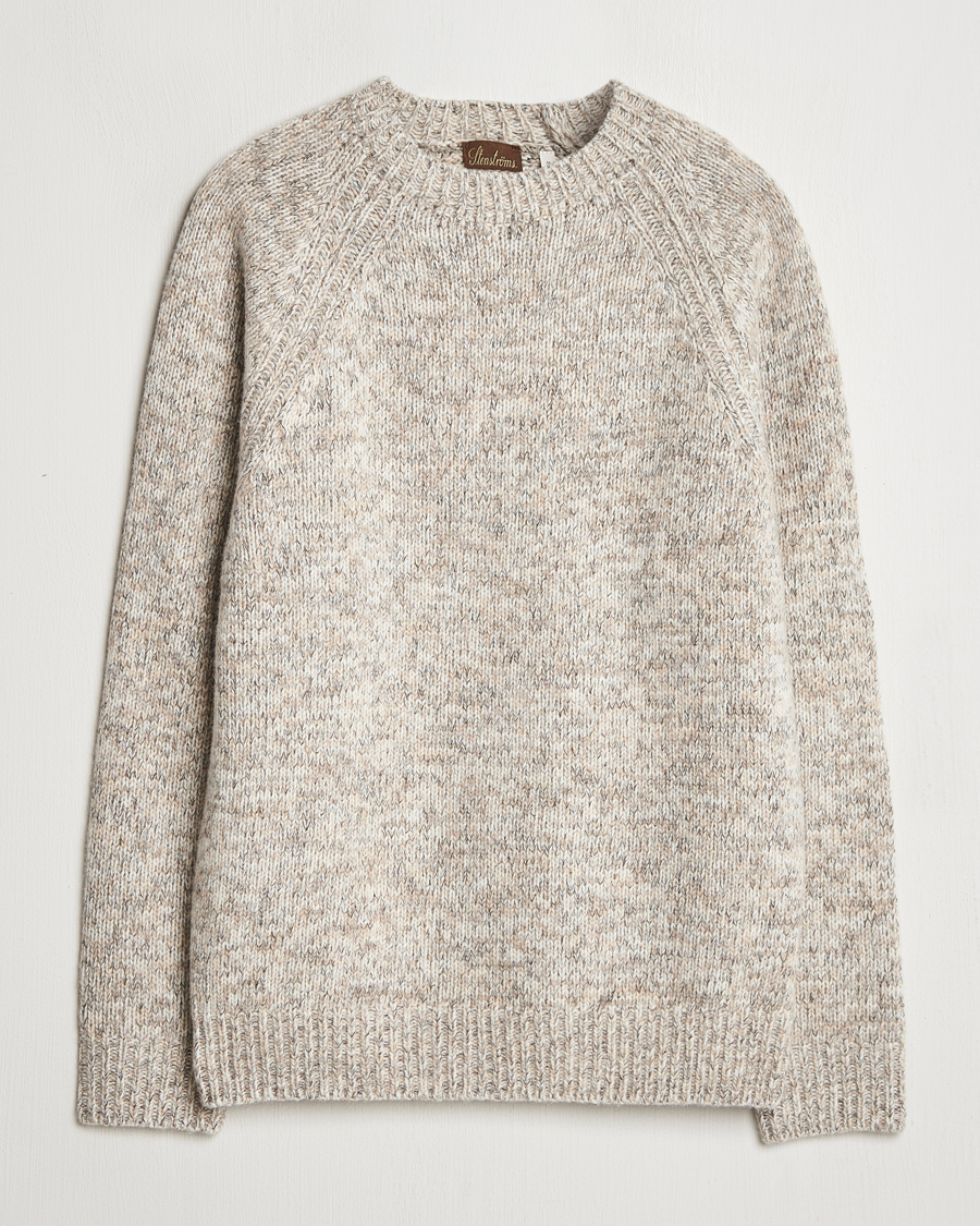 Herre | Trøjer | Stenströms | Chunky Knitted Merino Sweater Beige