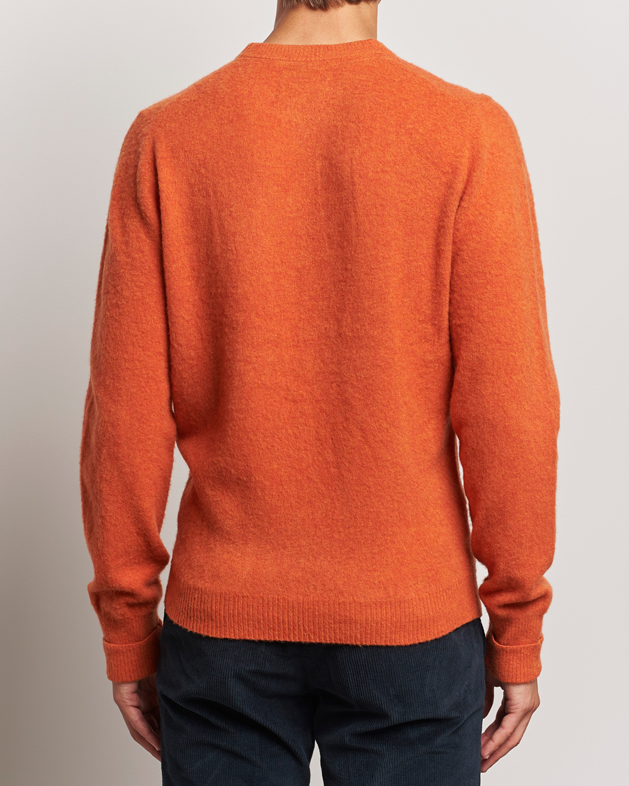 Herre | Trøjer | Stenströms | Brushed Merino Crew Neck Orange