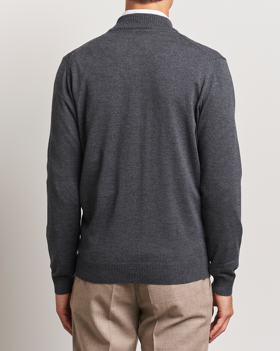 Herre | Trøjer | Stenströms | Merino Full Zip Dark Grey