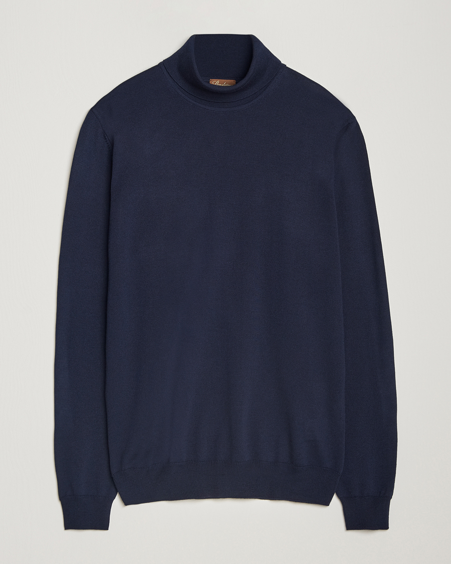 Herre | Trøjer | Stenströms | Merino Rollneck Navy