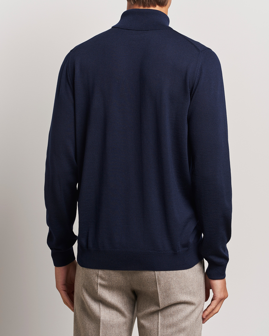 Herre | Trøjer | Stenströms | Merino Rollneck Navy