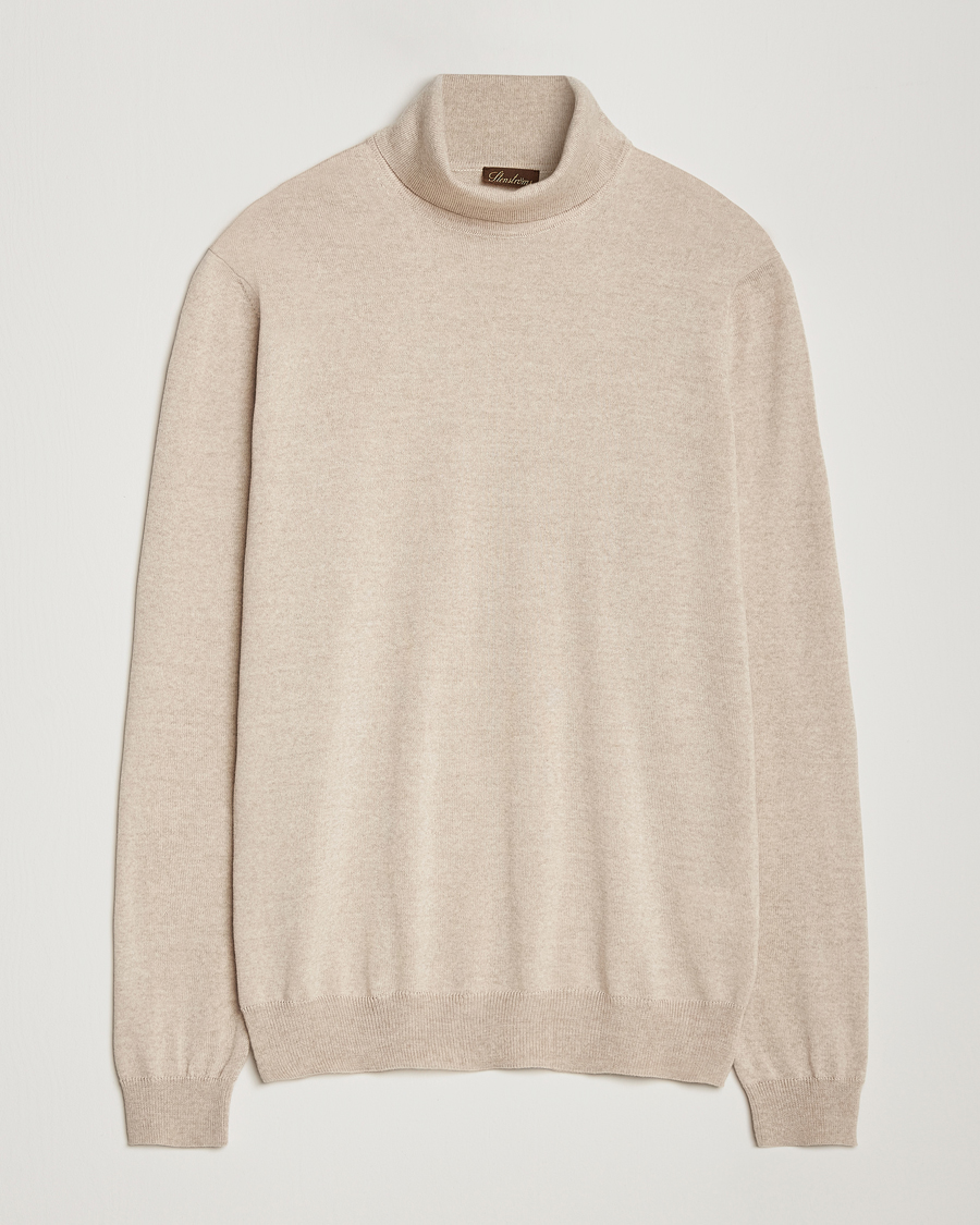 Herre | Trøjer | Stenströms | Merino Rollneck Beige