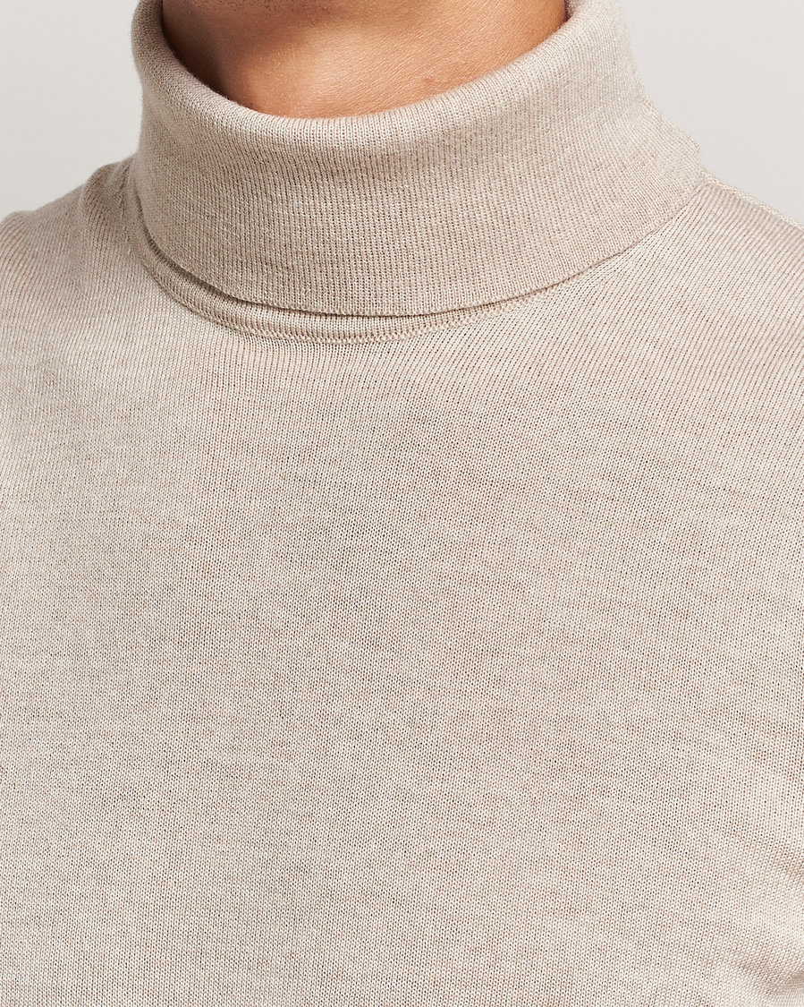 Herre | Trøjer | Stenströms | Merino Rollneck Beige