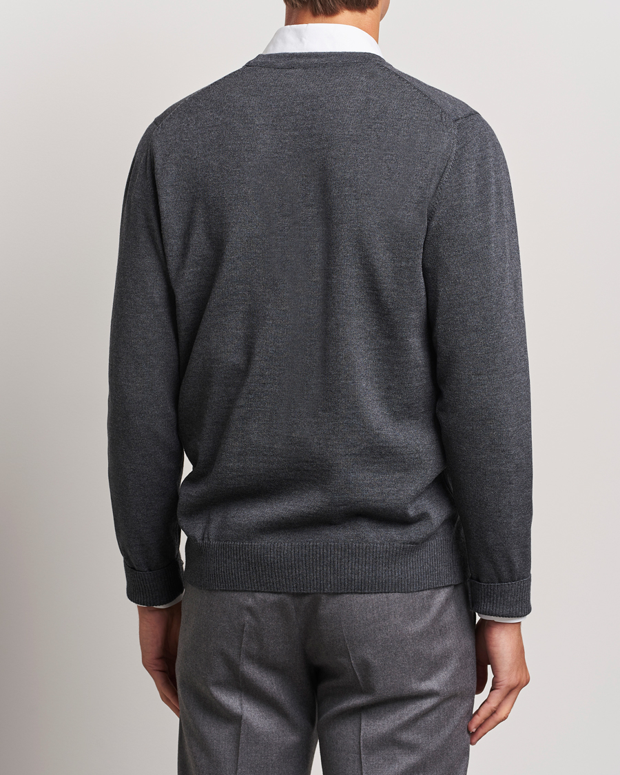 Herre | Trøjer | Stenströms | Merino Cardigan Dark Grey