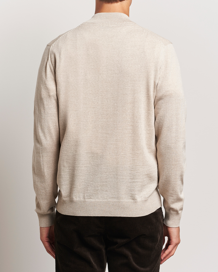 Herre | Trøjer | Stenströms | Merino Half Zip Beige