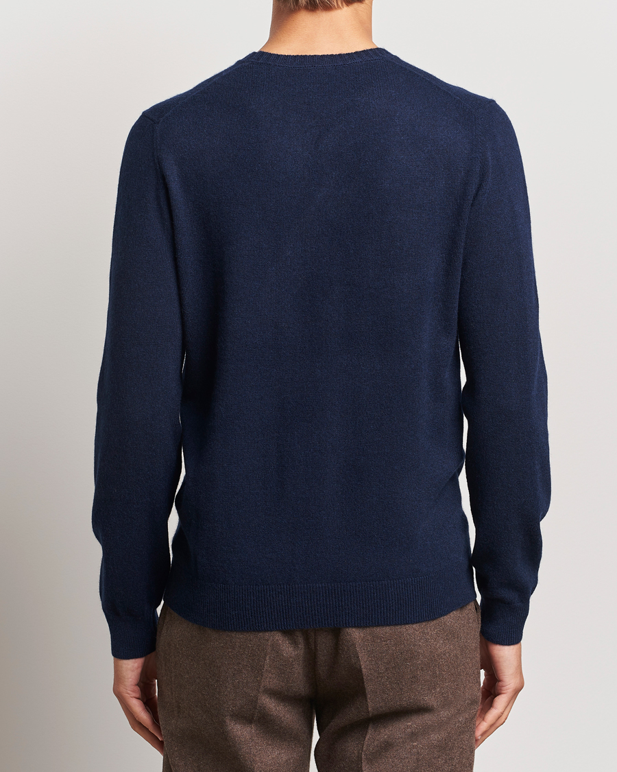 Herre | Trøjer | Stenströms | Cashmere Crewneck Navy