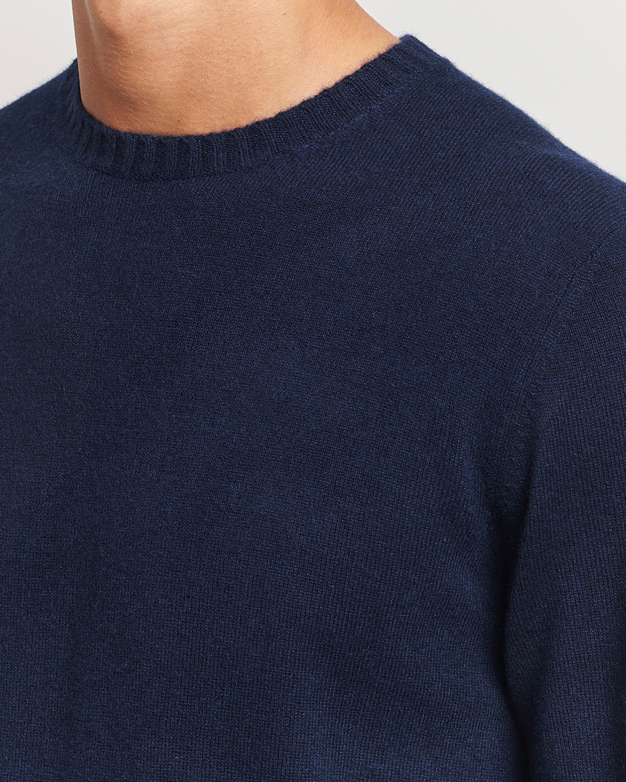 Herre | Trøjer | Stenströms | Cashmere Crewneck Navy