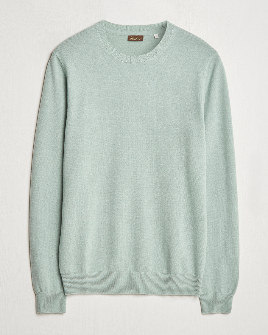 Herre | Trøjer | Stenströms | Cashmere Crewneck Light Green
