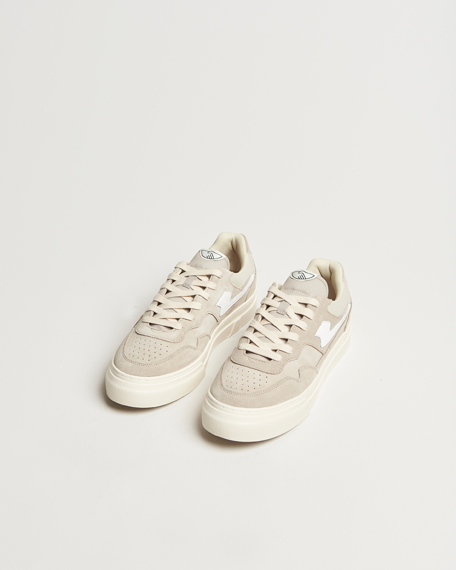 Herre | Stepney Workers Club Pearl S-Strike Suede Sneaker Lt Grey/White | Stepney Workers Club | Pearl S-Strike Suede Sneaker Lt Grey/White