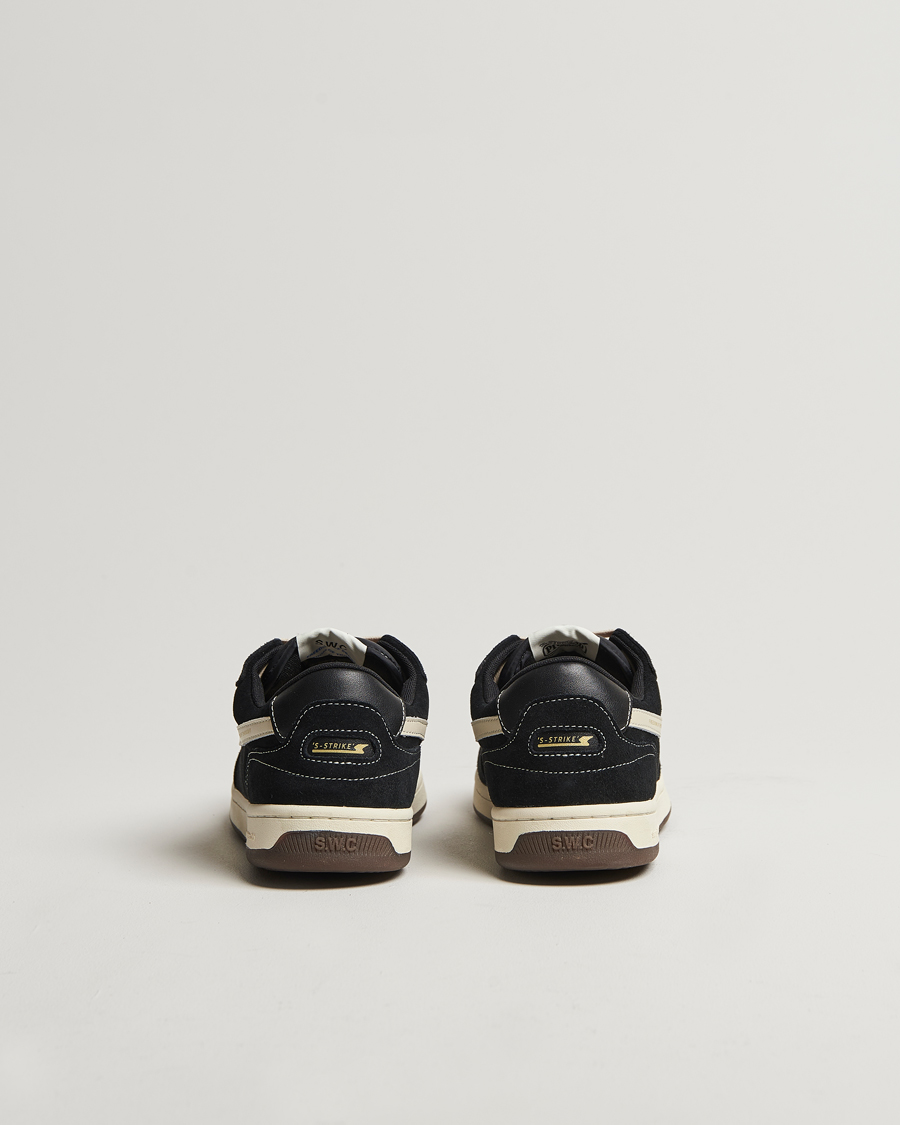Herre | Stepney Workers Club Pro Cup 01 S-Strike Suede Sneaker Black White | Stepney Workers Club | Pro Cup 01 S-Strike Suede Sneaker Black White