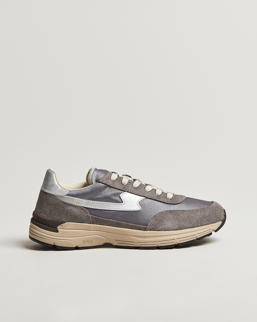 Herre | Stepney Workers Club Osier S-Strike Runner Sneaker Dark Silver | Stepney Workers Club | Osier S-Strike Runner Sneaker Dark Silver