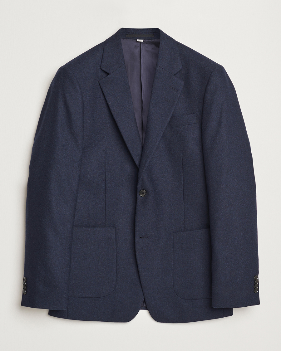 Herre | Blazere & jakker | Tiger of Sweden | Justin Brushed Wool Blazer Sea Blue