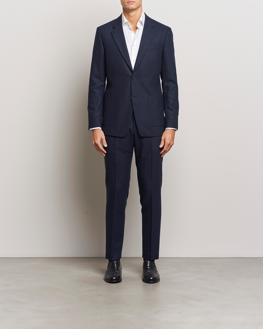 Herre | Blazere & jakker | Tiger of Sweden | Justin Brushed Wool Blazer Sea Blue