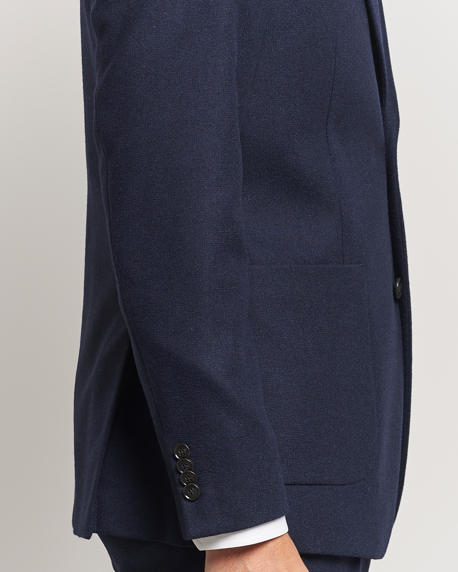Herre | Blazere & jakker | Tiger of Sweden | Justin Brushed Wool Blazer Sea Blue