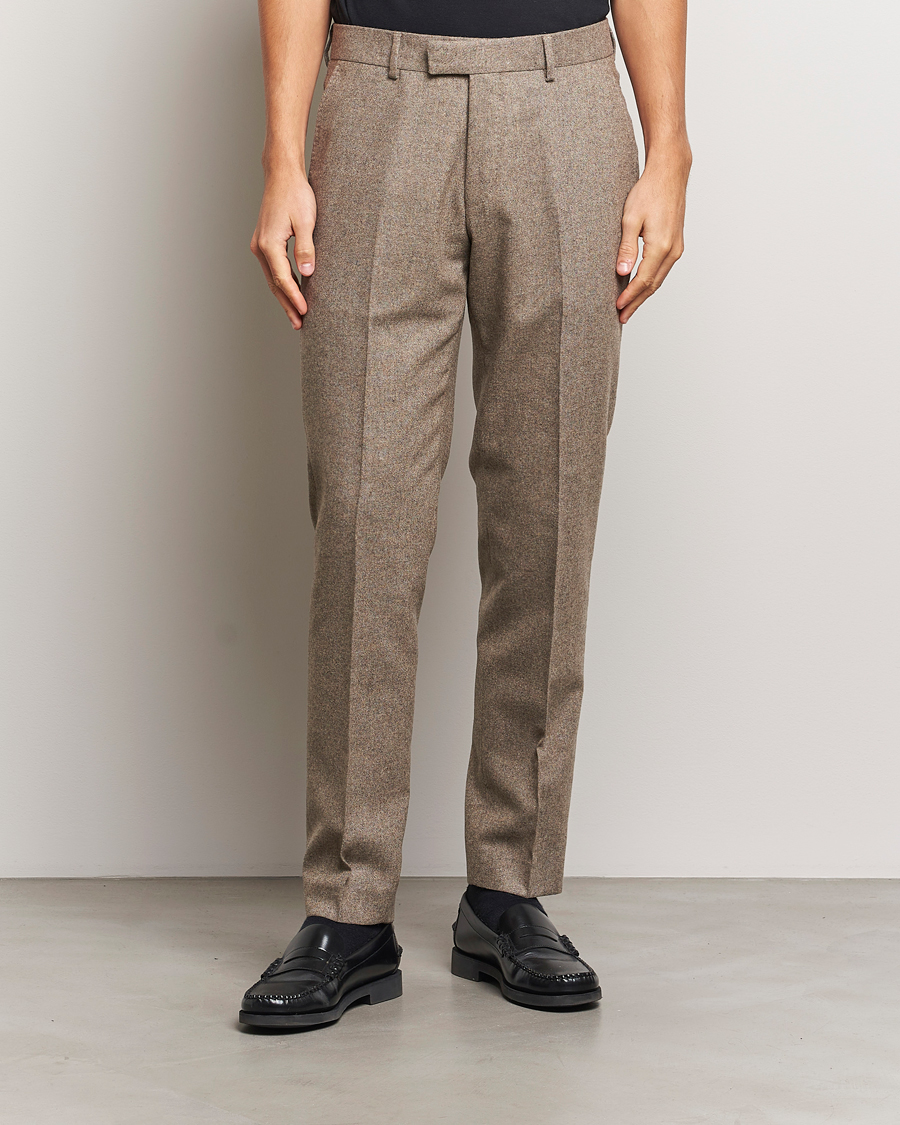 Herre | Bukser | Tiger of Sweden | Tenuta Brushed Wool Trousers Burlywood