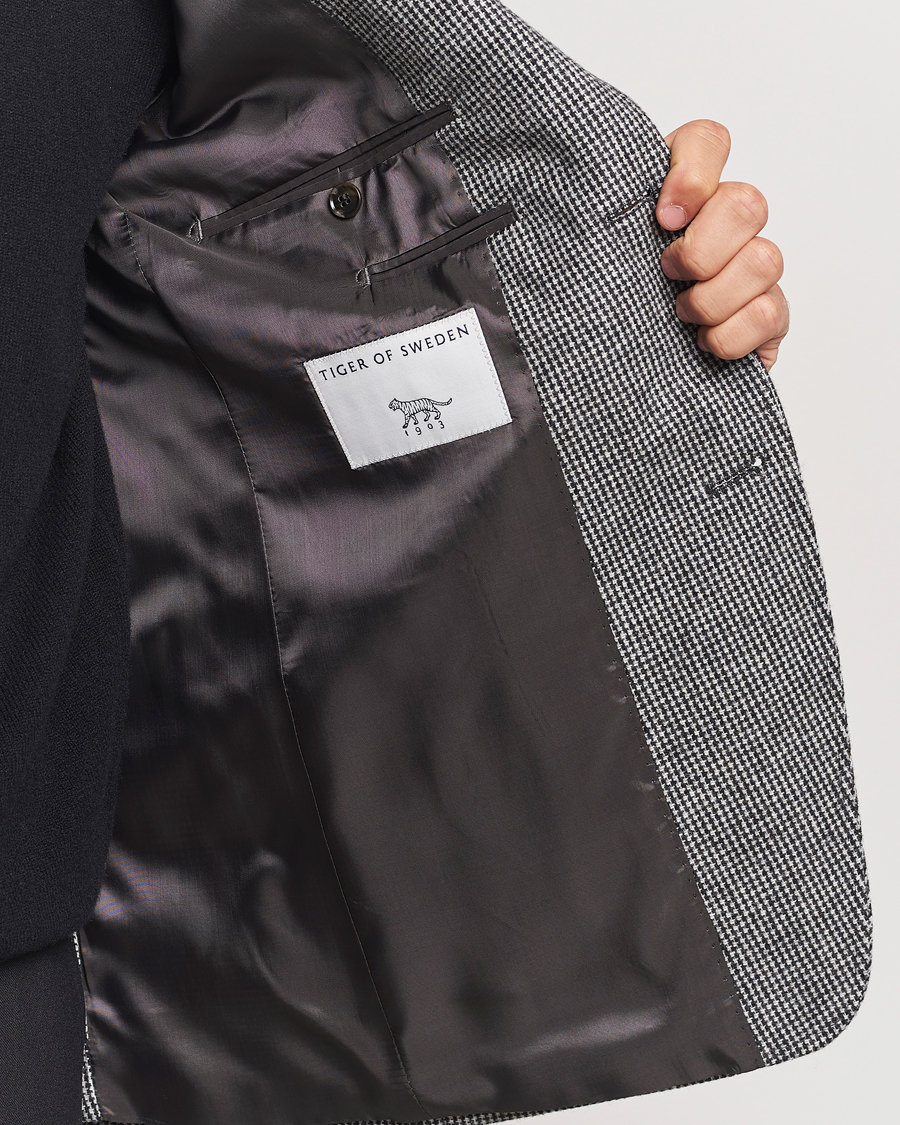 Herre | Blazere & jakker | Tiger of Sweden | Justin Wool Pepita Blazer Black/White