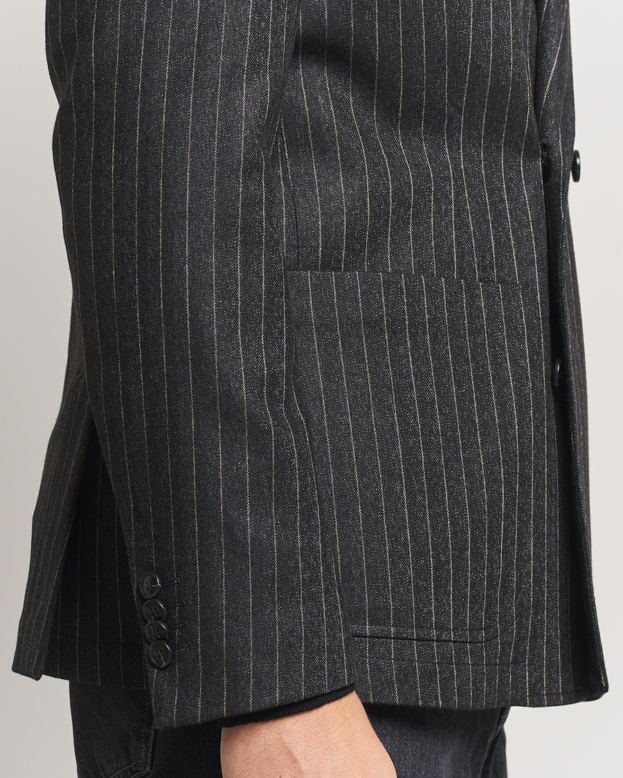 Herre | Blazere & jakker | Tiger of Sweden | Jeen Pinstriped Double Breasted Blazer Charcoal