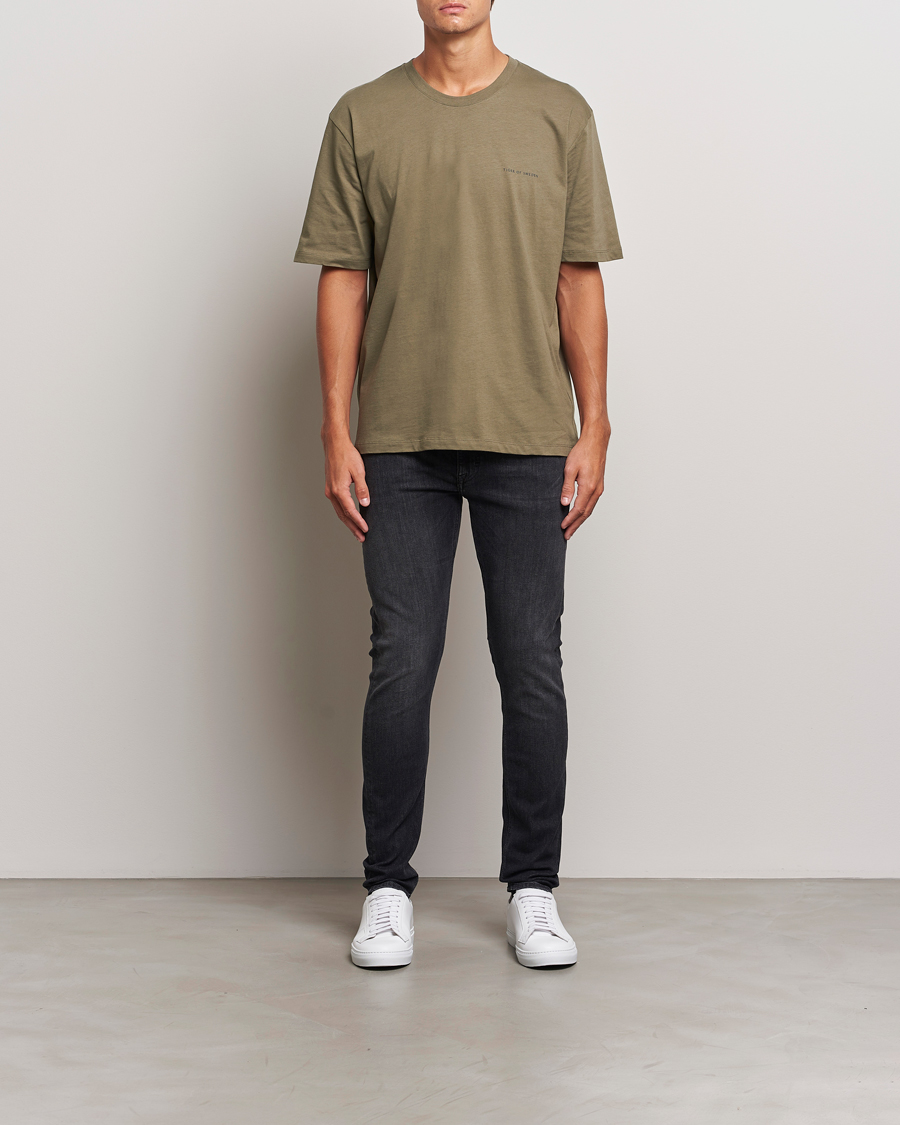 Herre | T-Shirts | Tiger of Sweden | Pro Cotton Logo T-Shirt October Sage